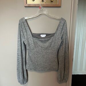 Lovers + Friends Gray Long Sleeve Top